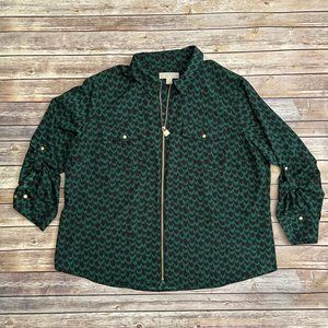 Michael Kors Wavy Scallop Lock Top